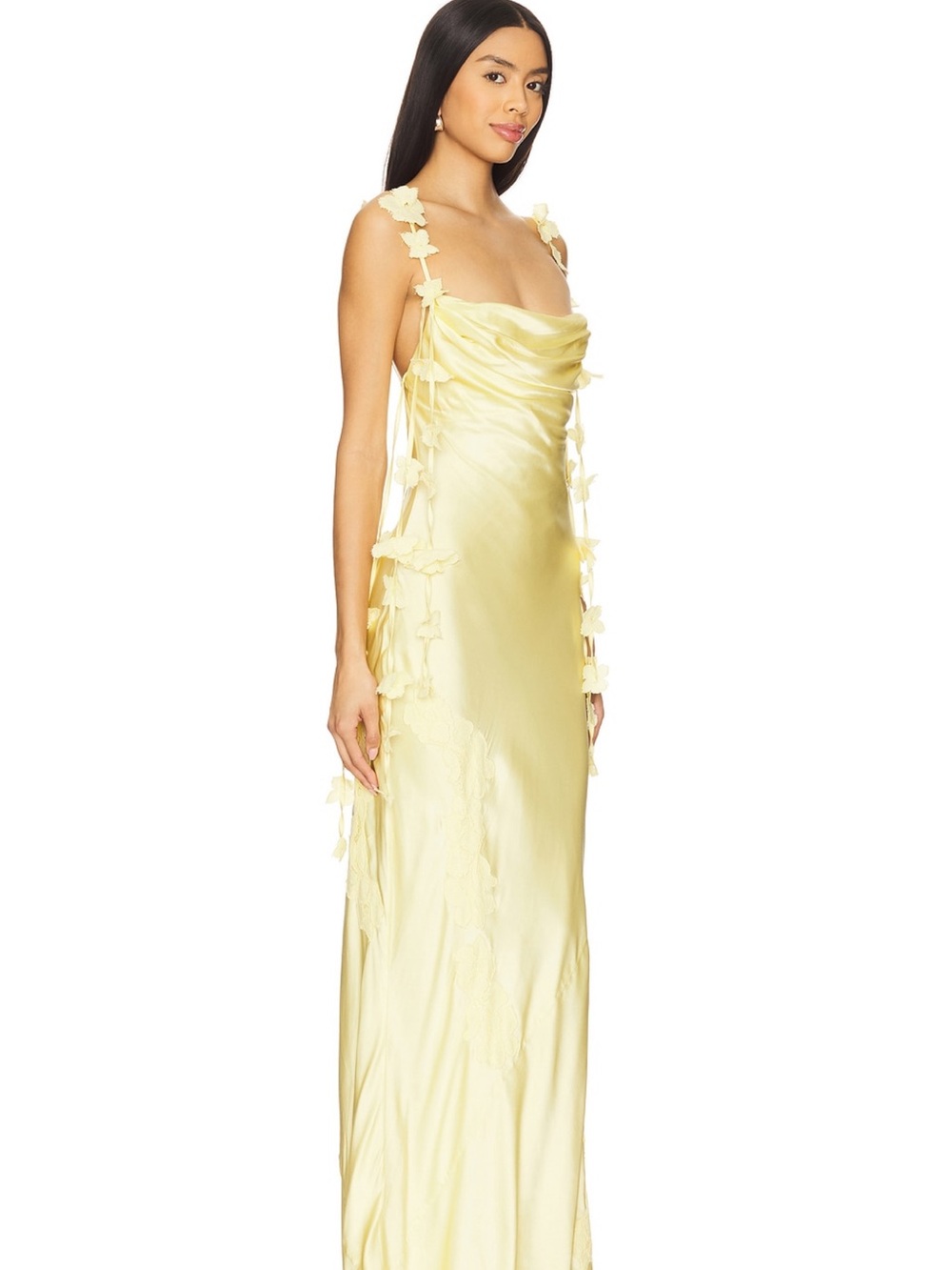 NBD Inaya Gown in butter yellow - Picture 2 of 8